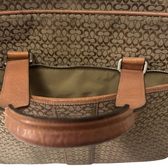 COACH Signature Briefcase Messenger Bag Cross Body UNISEX - Picture 5 of 16